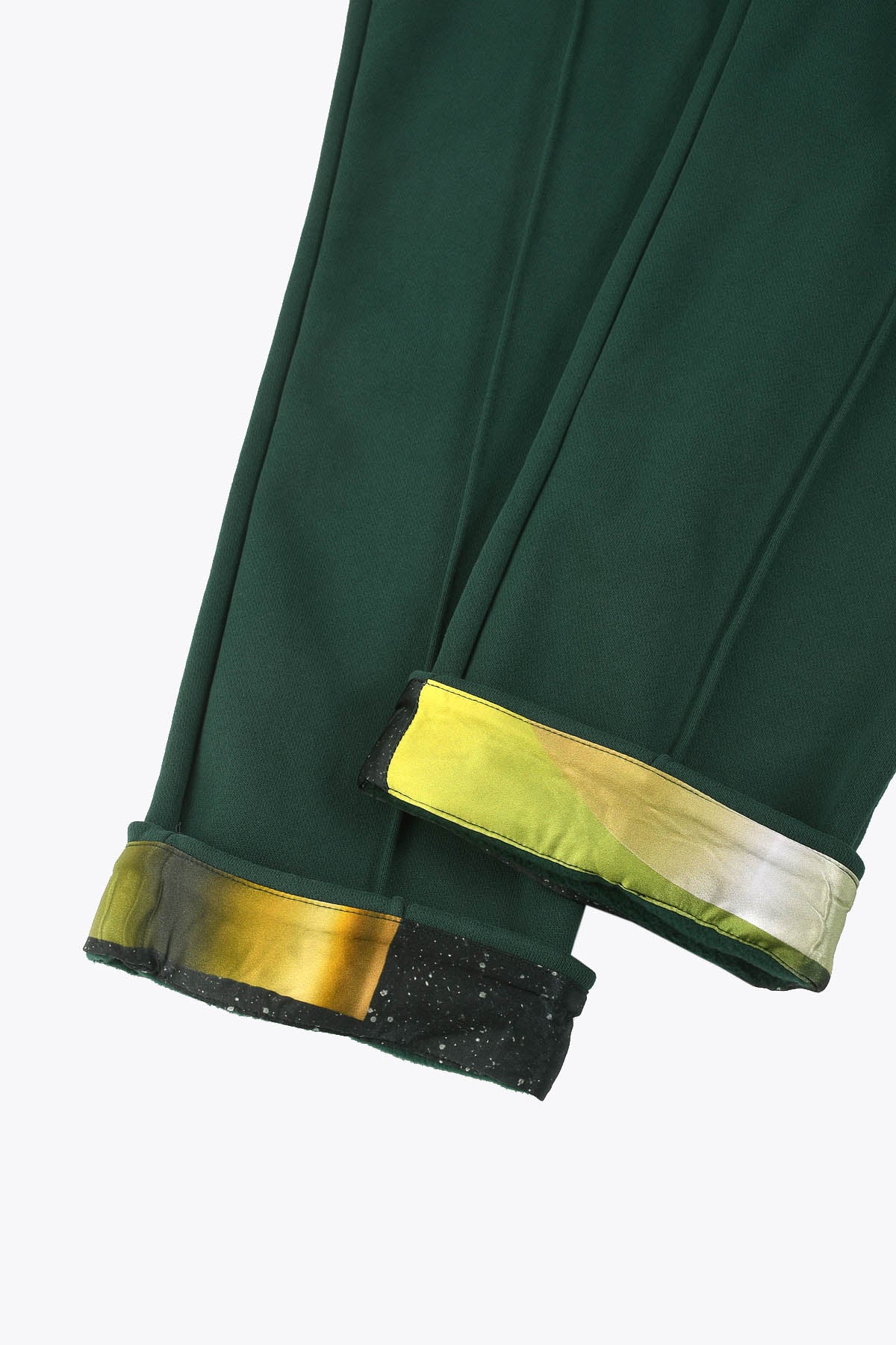 Revers Pantalon homme vert royal avec Œuvre “Asian Spleen” de Skio x Galerie 75