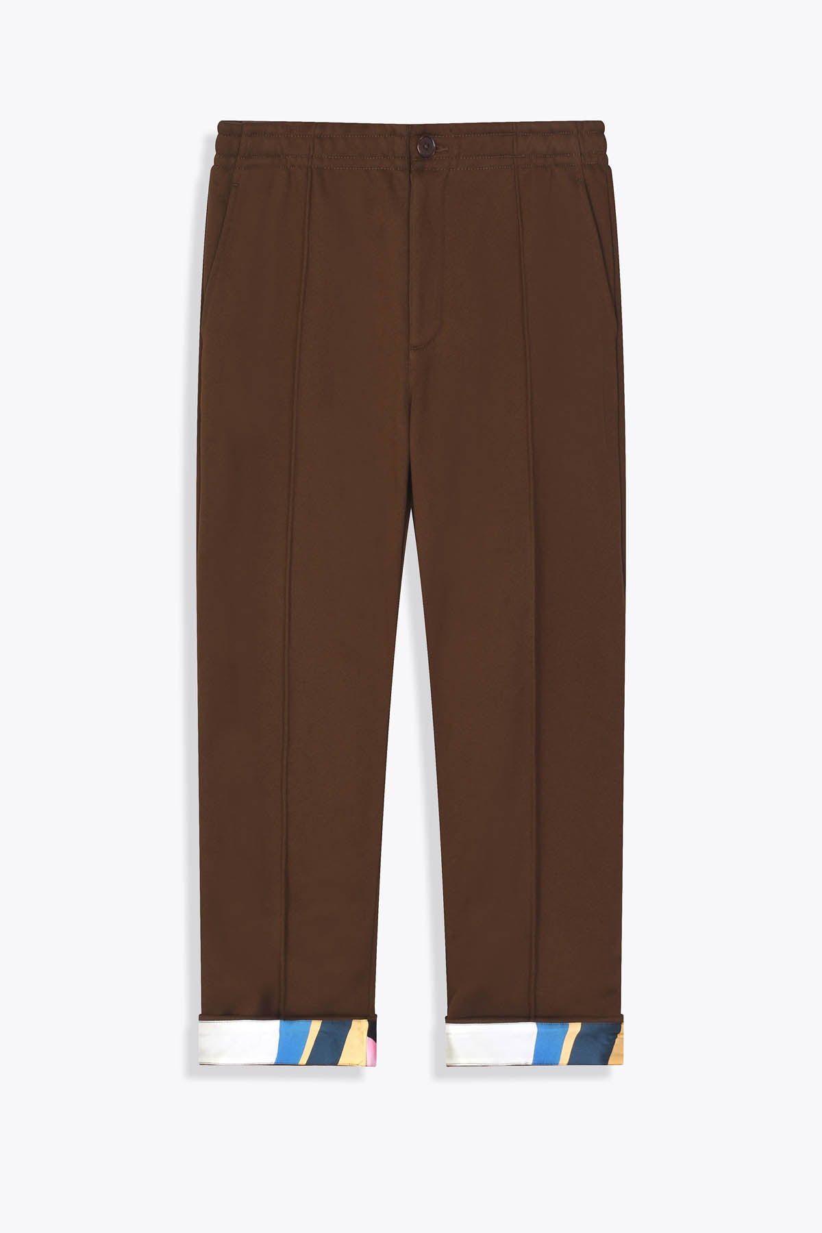 Revers face Pantalon homme marron Galerie 75 avec Œuvre “Les Amazones” de Skio