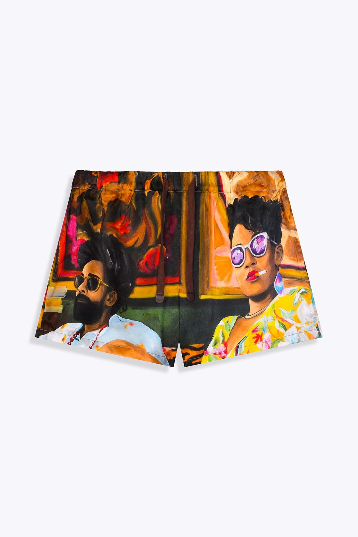 SHORT FEMME SATIN DE SOIE GALERIE 75 "EMBASSADA"