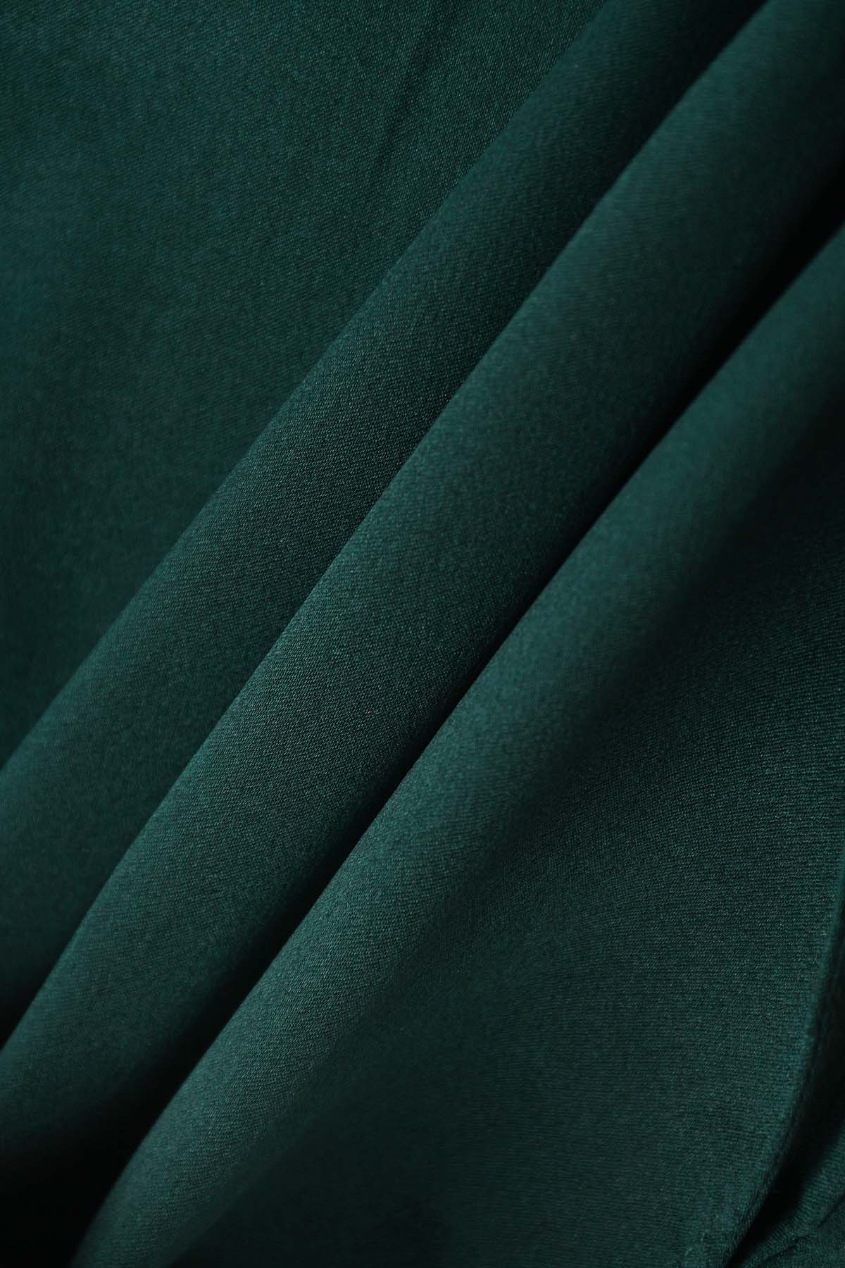 SOIE Short femme G75 en satin de soie vert royal