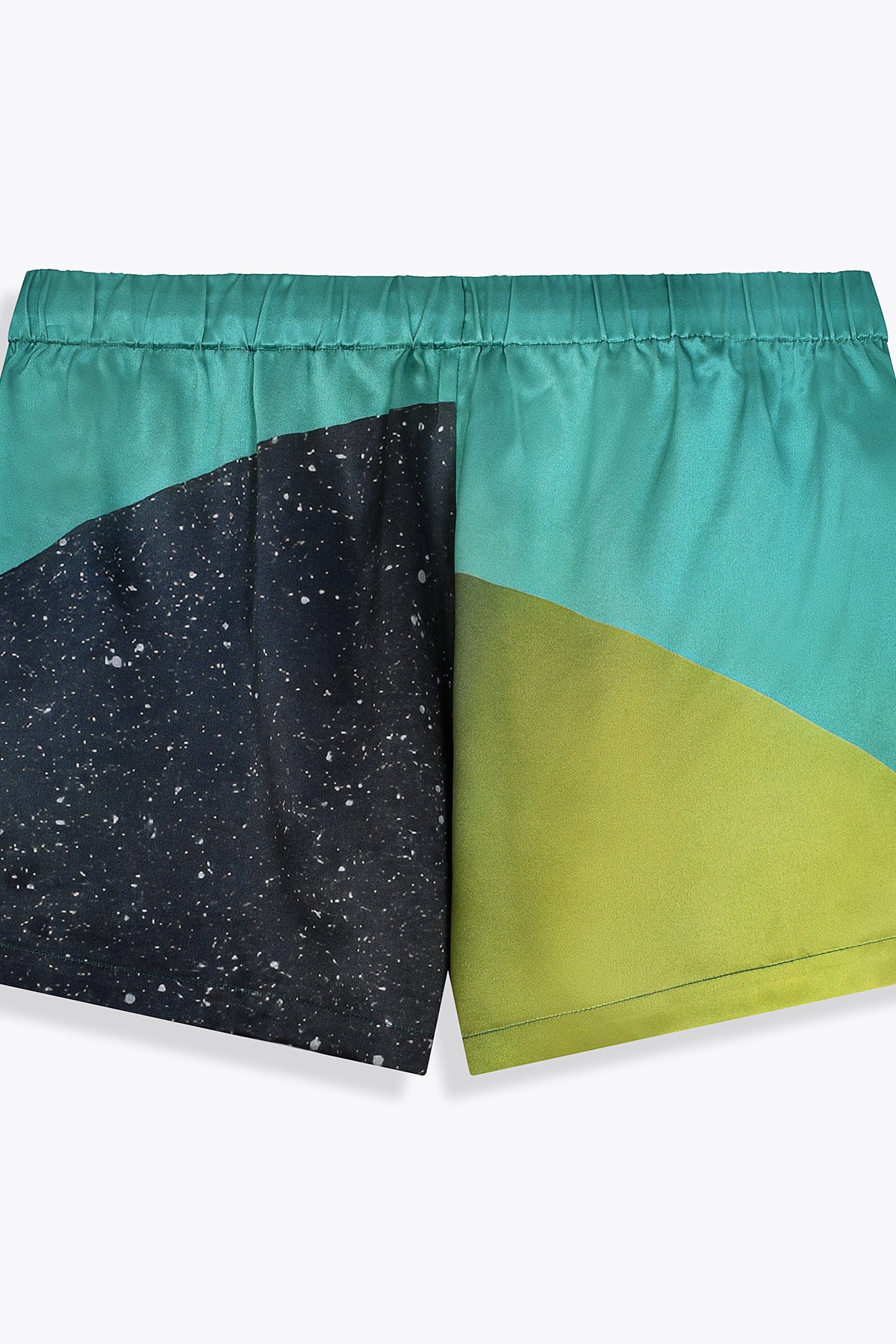 Short en soie femme "AsianSpleen" by Skio x Galerie 75 détail visuel de dos 