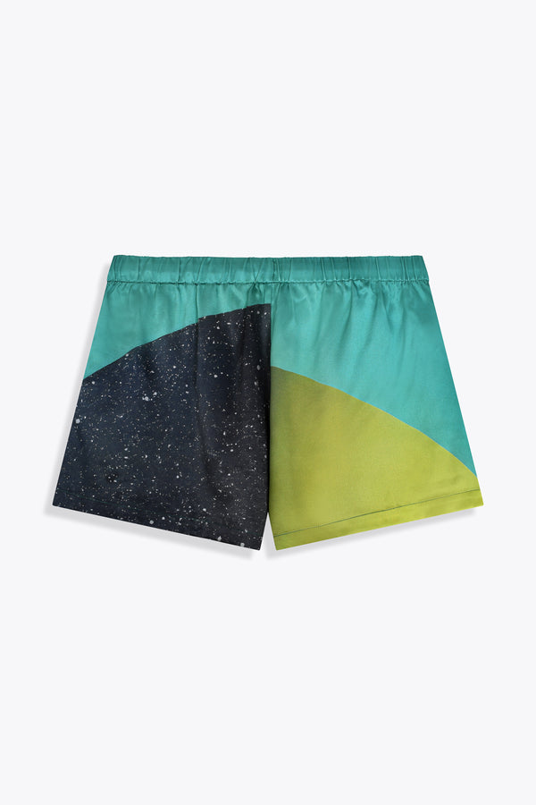 Short en soie femme "AsianSpleen" by Skio x Galerie 75 vue de dos