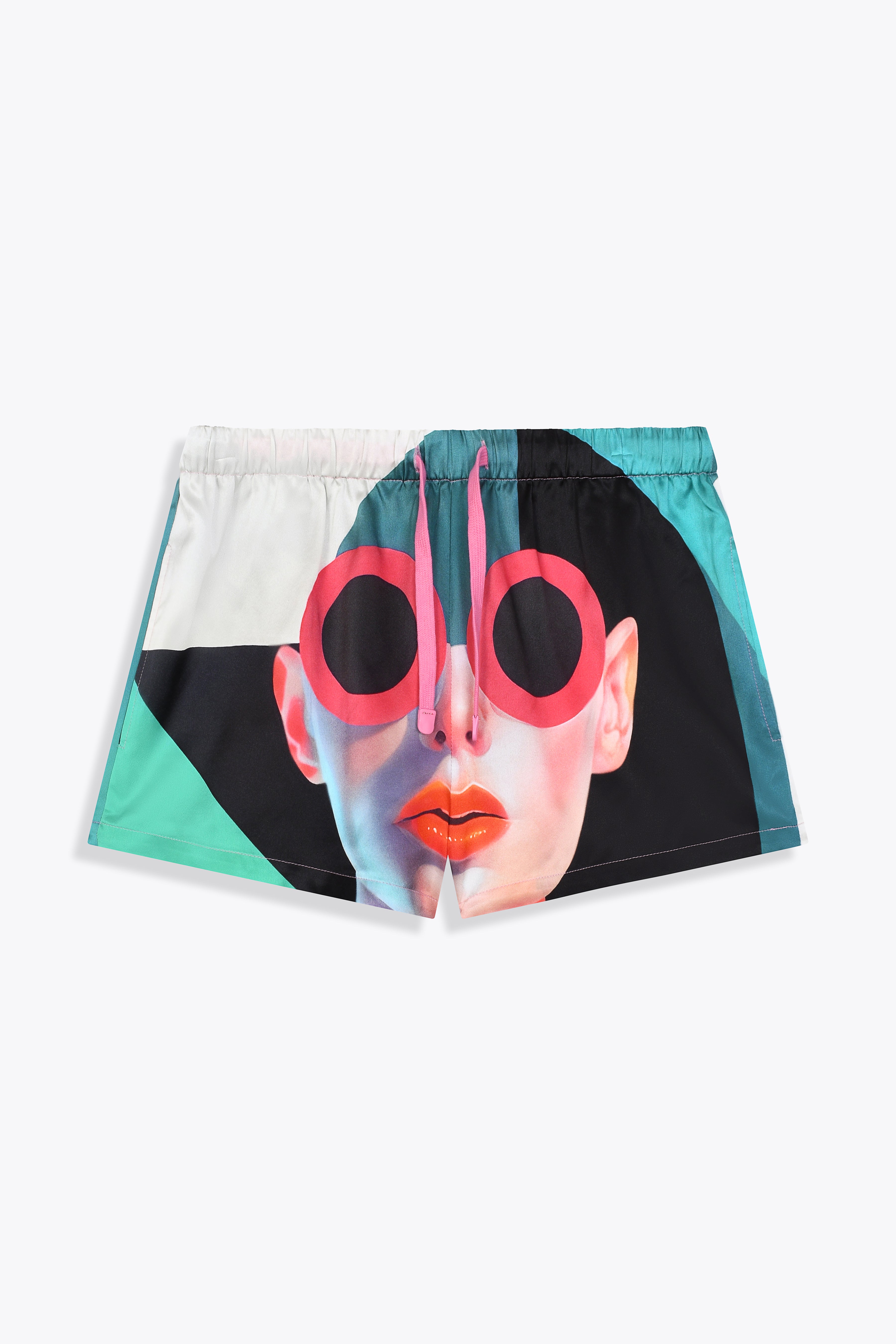 Short femme soie Artdéco by Skio x Galerie 75 