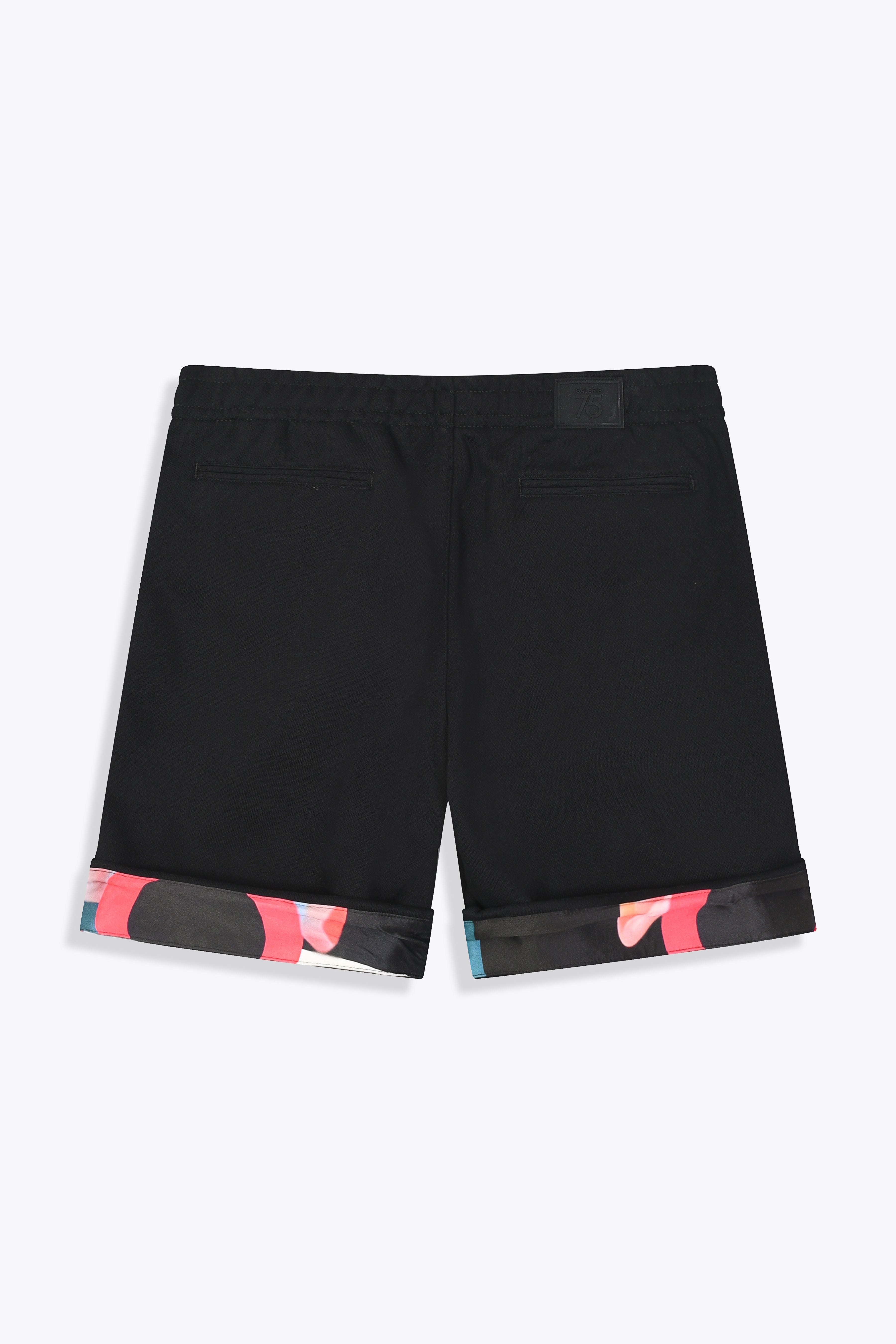 Short nylon homme Artdeco by Skio x Galerie 75 revers oeuvre d'art vue de dos