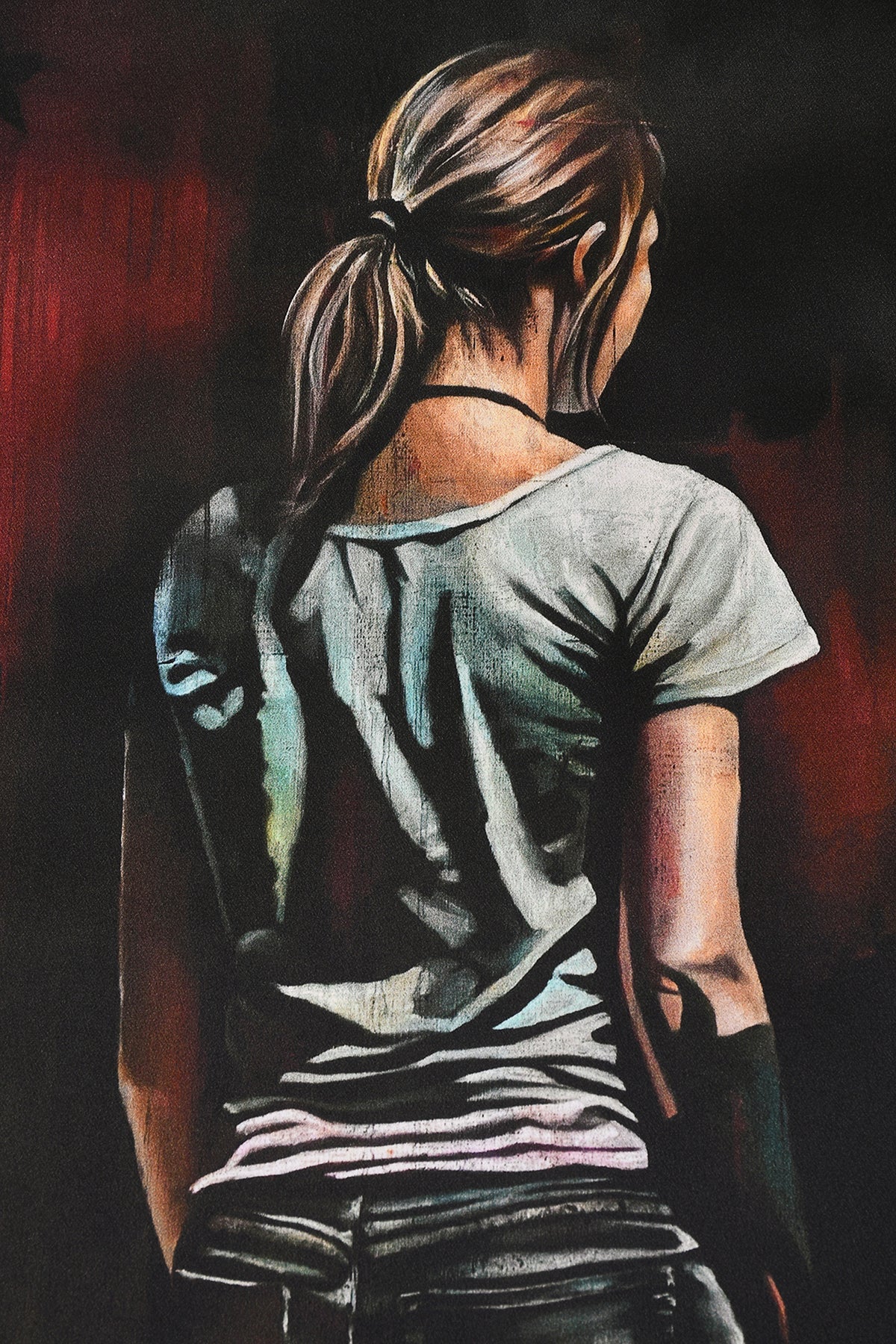 T-Shirt Homme Bordeaux "Skating Desires"