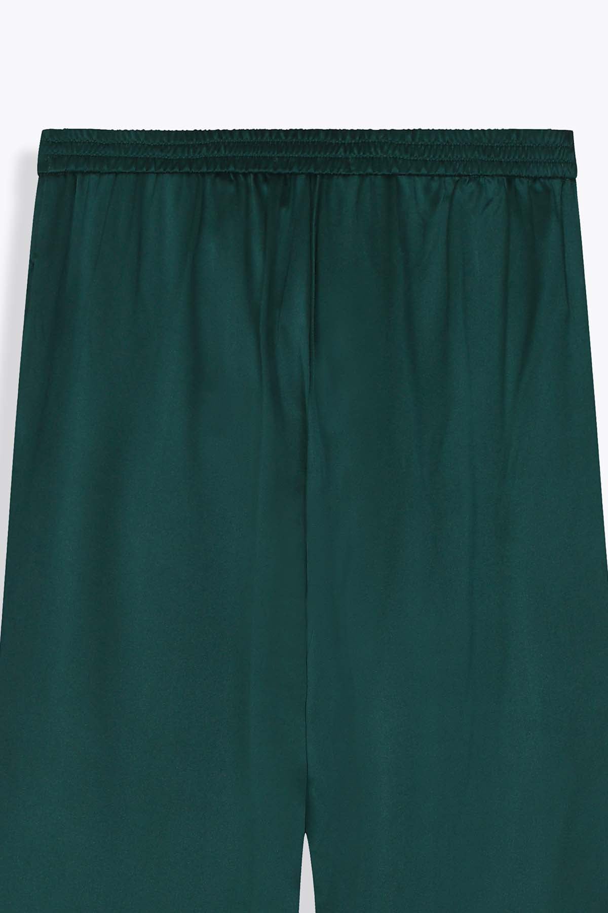 TAILLE DOS G75 PANTALON FEMME SOIE VERT ROYAL 