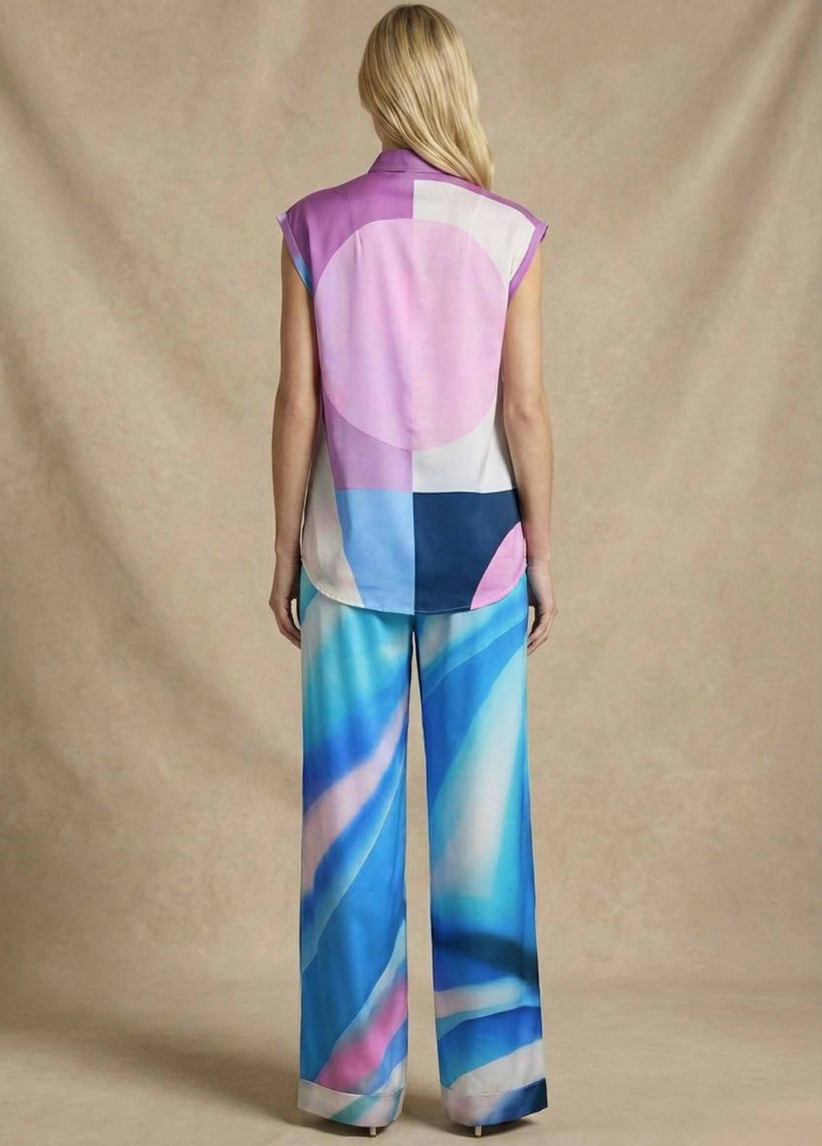 Pantalon femme  Galerie 75 GUERRIÈRE en Satin de Soie