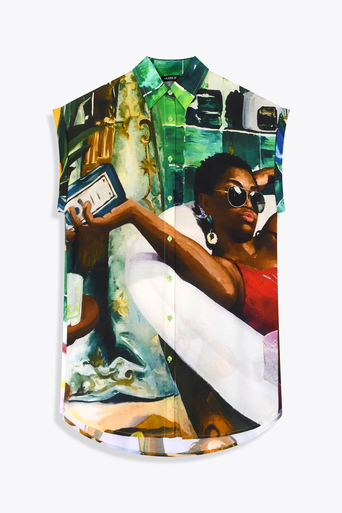 Tunique femme Soie Une bouteille à ta mère Galerie 75