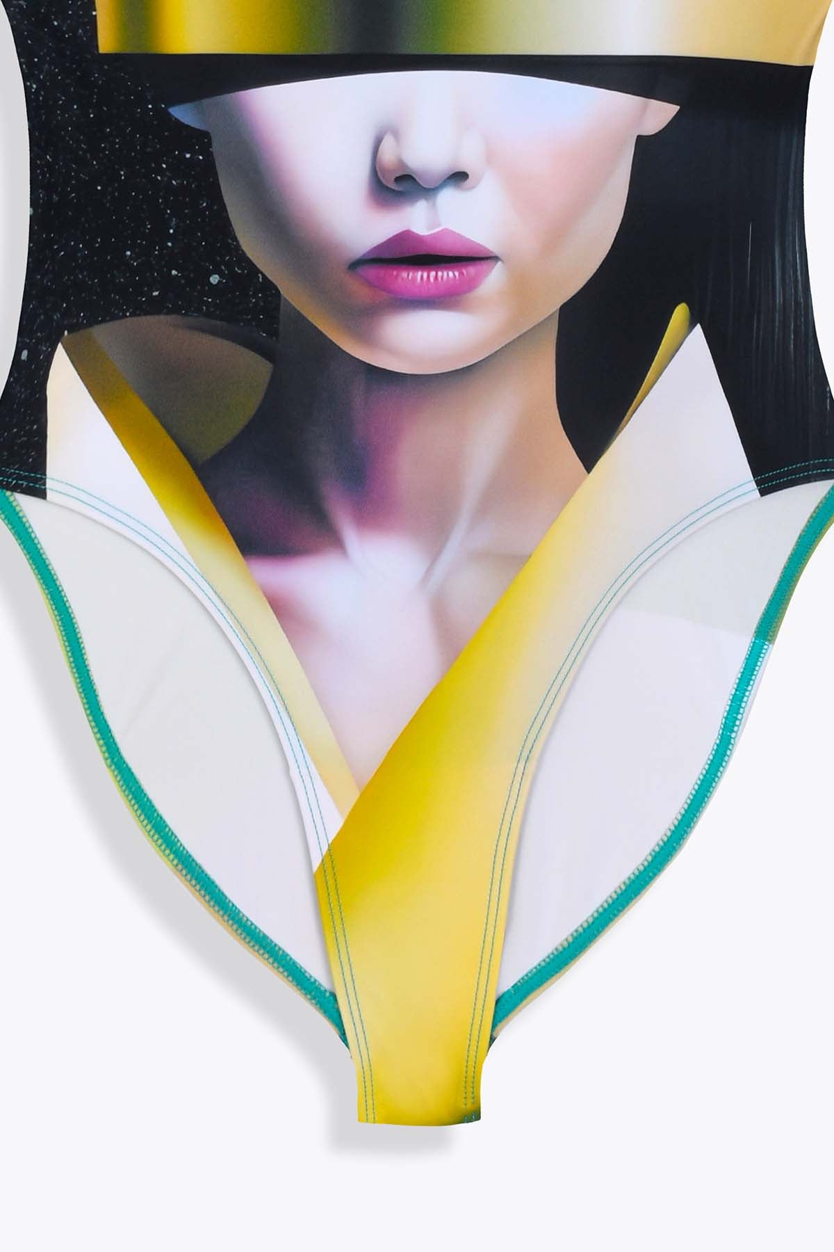 VISUEL MAILLOT DE BAIN FEMME GALERIE 75 "ASIAN SPLEEN" ÉCHANCRÉ DOS