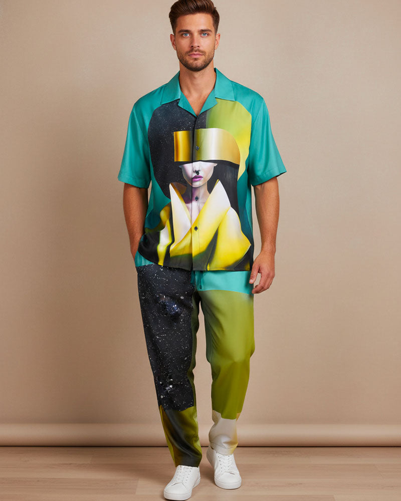 chemise portée par  mannequin vue de face 