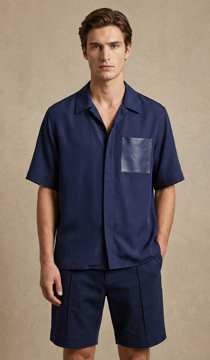 short-bleu-homme G75