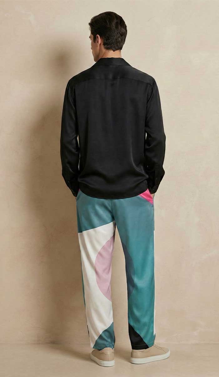 chemise-homme-noir-face