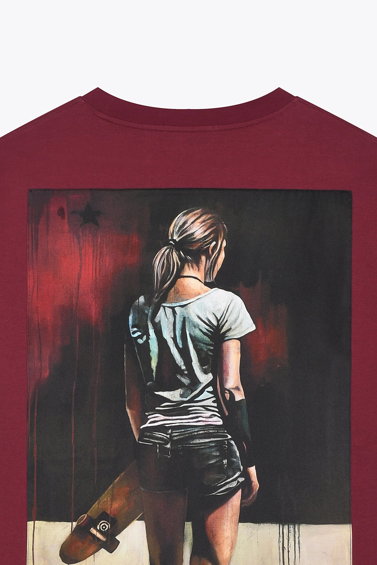 T-Shirt Homme Bordeaux "Skating Desires"