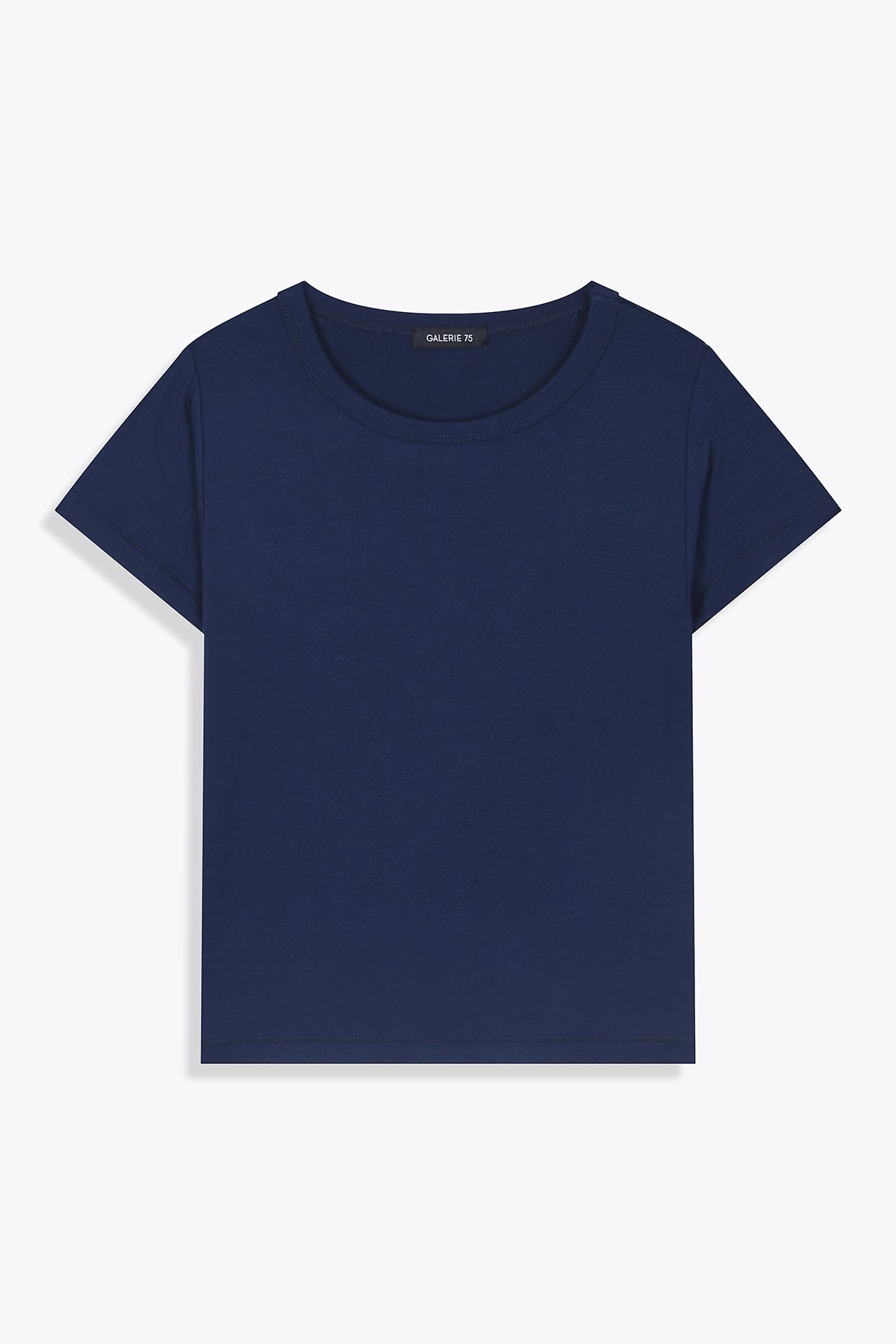 cropped t-shirt navy woman G75