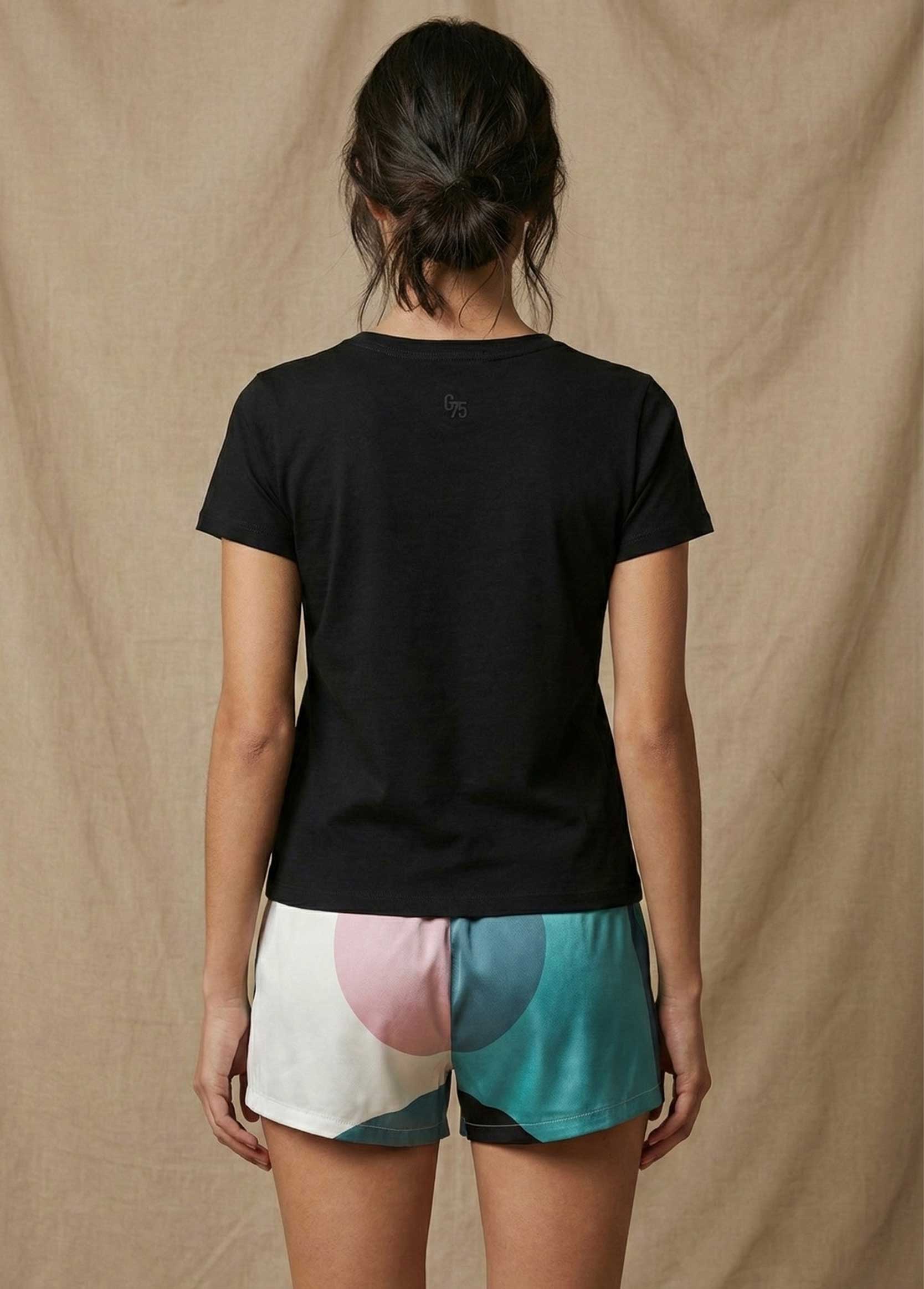 Short Femme en Satin de soie Galerie 75 "Art Déco”