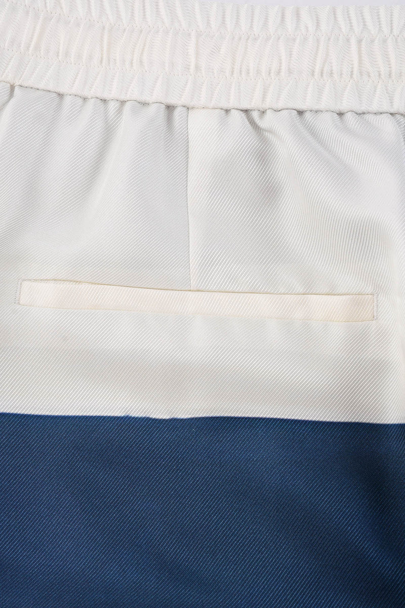 détail poche dos Pantalon homme en soie avec Œuvre “Guerrière” de Skio x Galerie 75