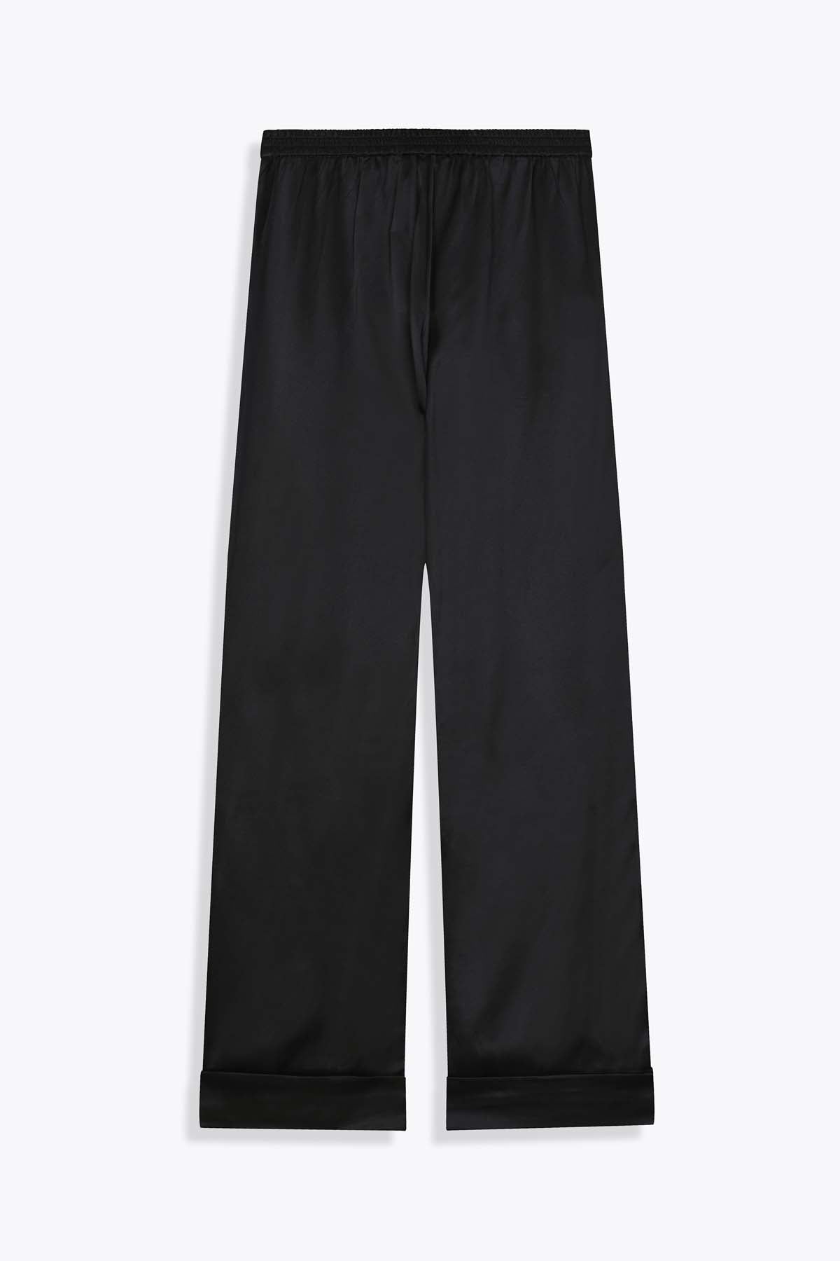 dos G75 pantalon soie femme noir élégant 