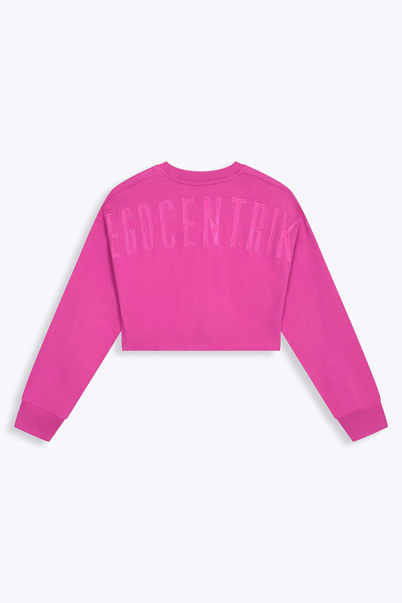 EGO PINK PARADISE CROP TOP LONG SLEEVES