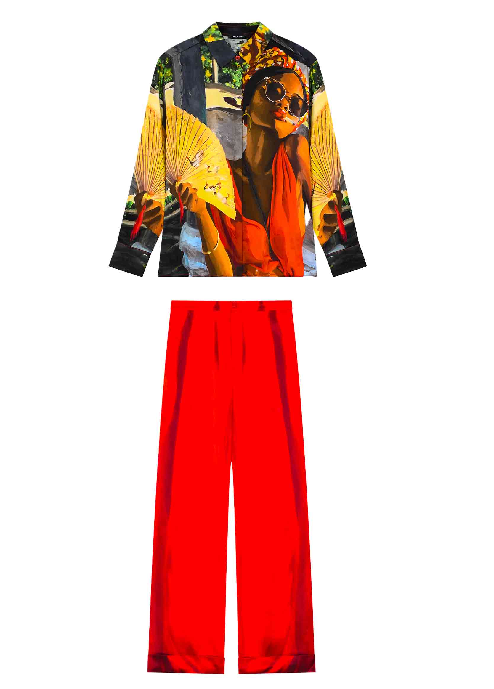 Ensemble femme chemise et Pantalon Diva la Kour - Aurélie Quentin x Galerie 75