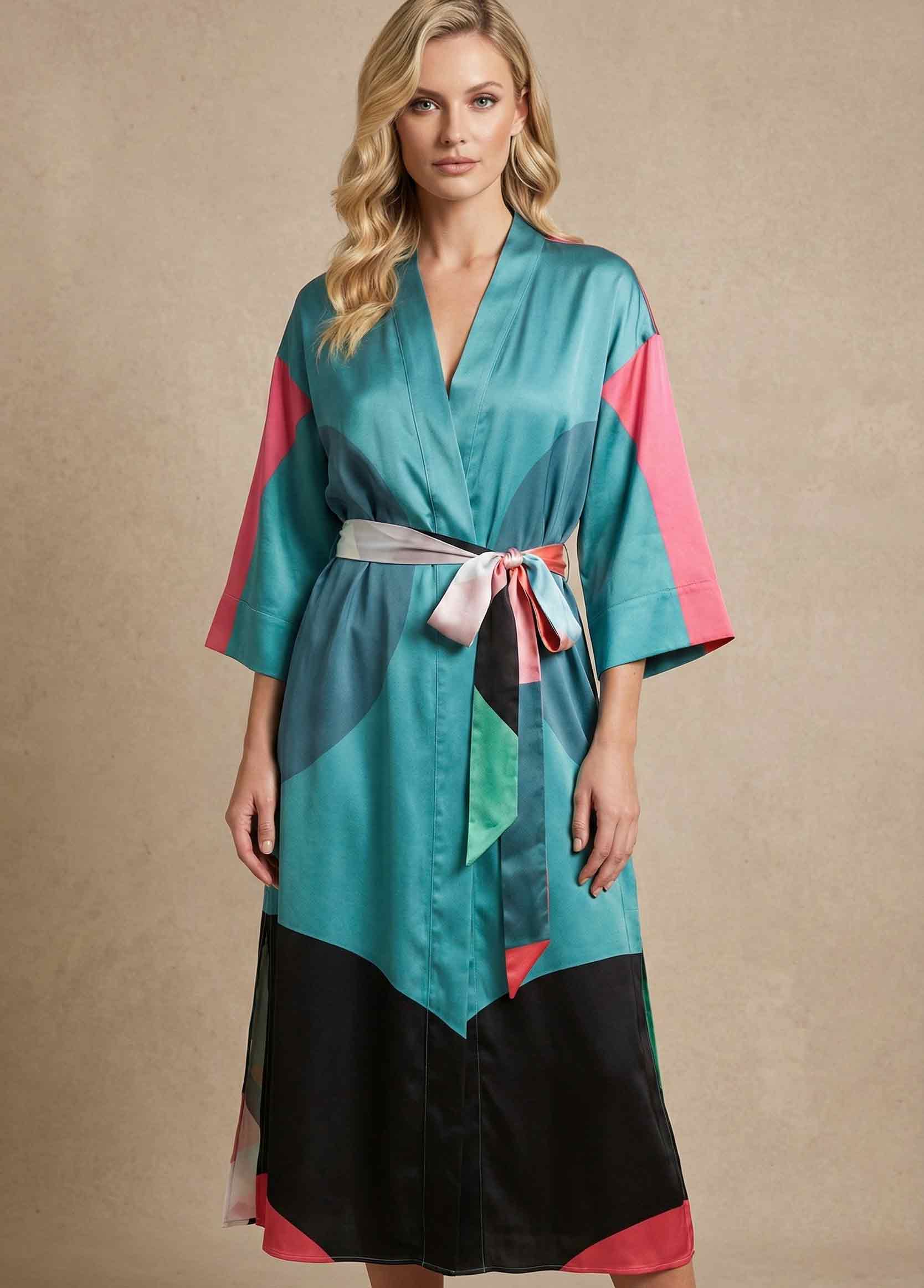 KIMONO SOIE FEMME ARTDÉCO