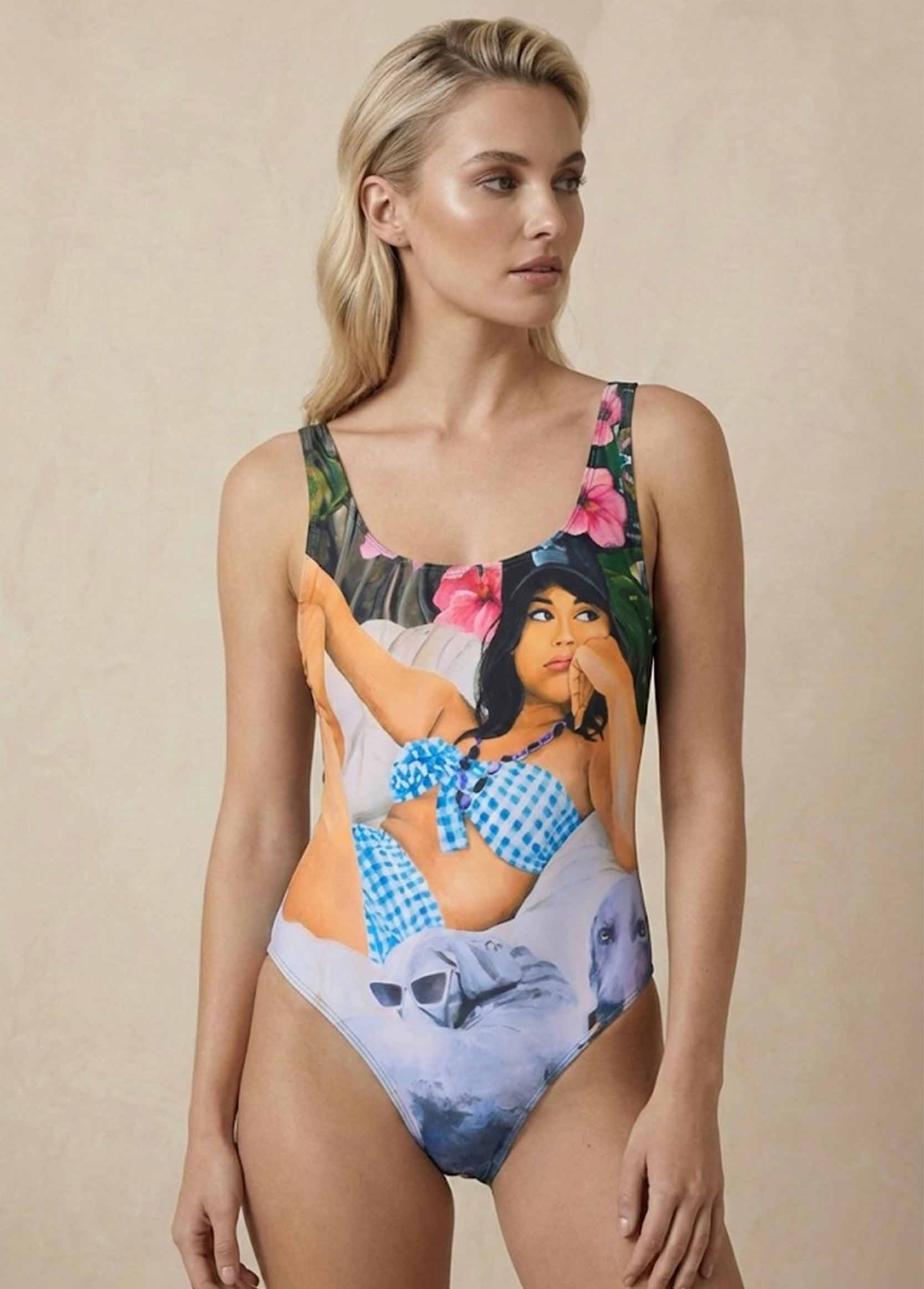 MAILLOT DE BAIN 1 PIECE GALERIE 75 CLOPE AU MUSEAU ECHANCRÉ DOS