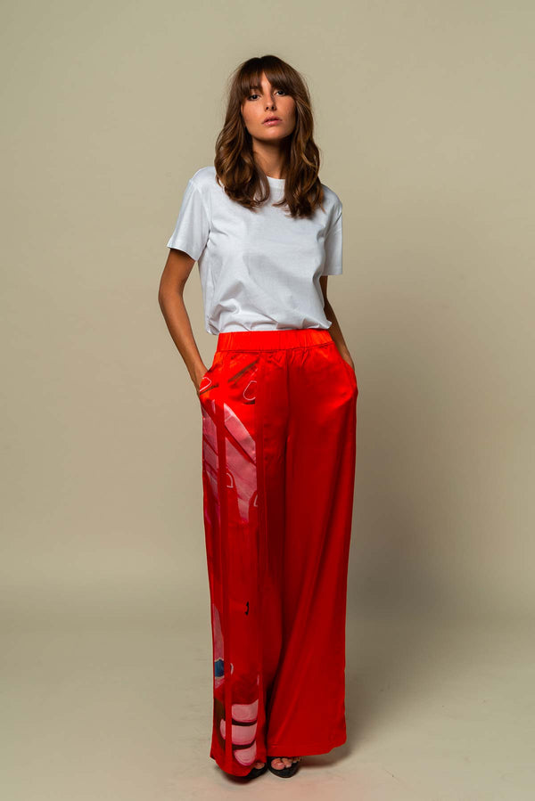 A FLEUR DE PEAU SILK PANTS