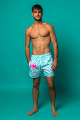 MIAMI FLAMINGO SWIM SHORT