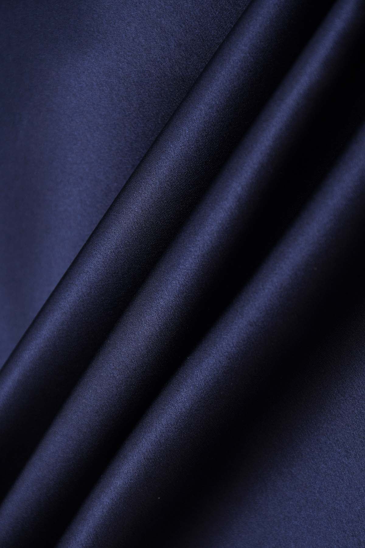 soie G75 pantalon femme soie bleu marine 