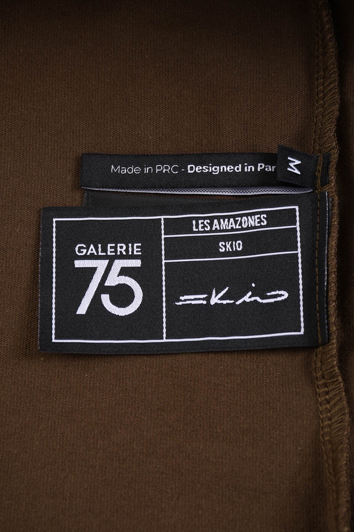 tshirt oversized etiquette marron galerie 75 skio