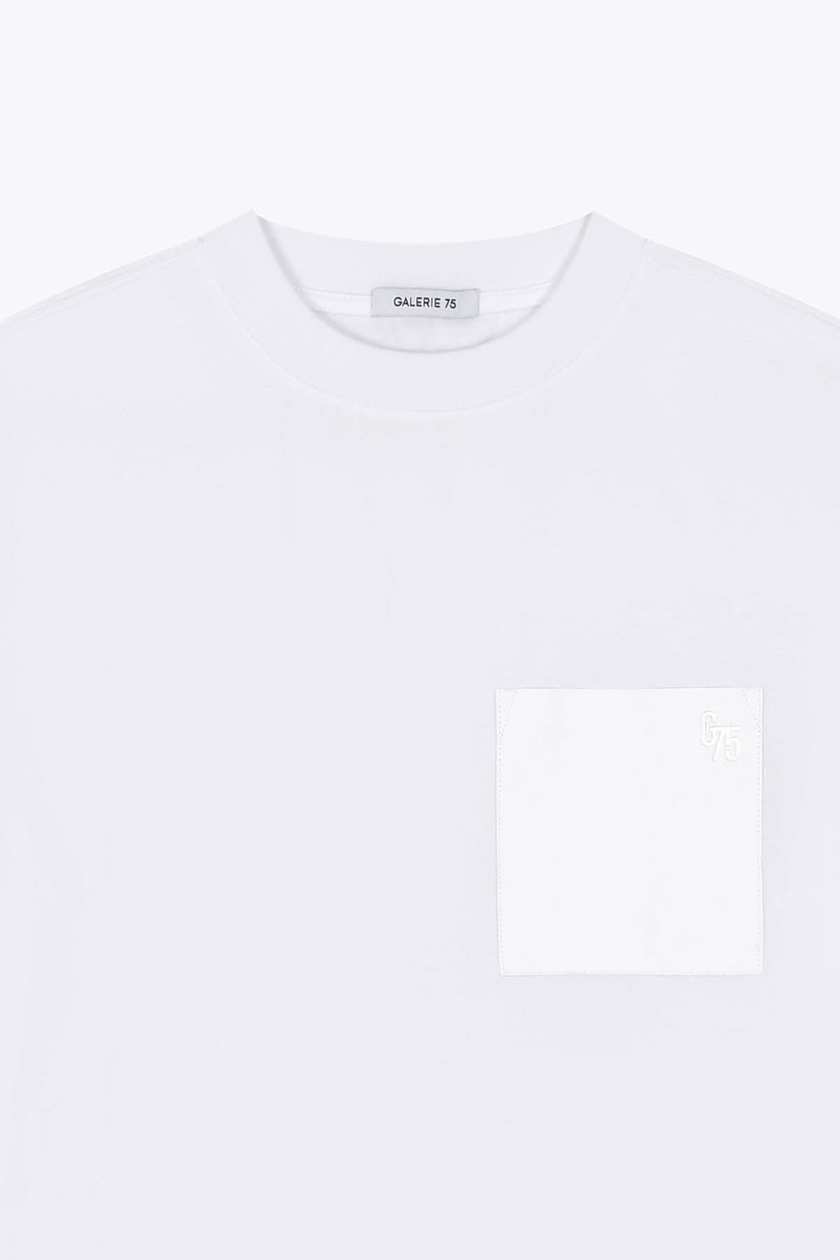 tshirt oversized poche blanc galerie 75