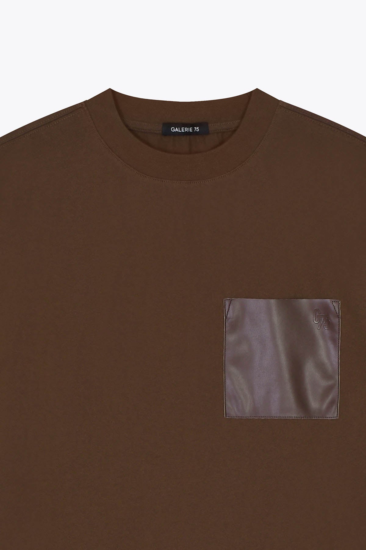 tshirt oversized pochette marron galerie 75 skio