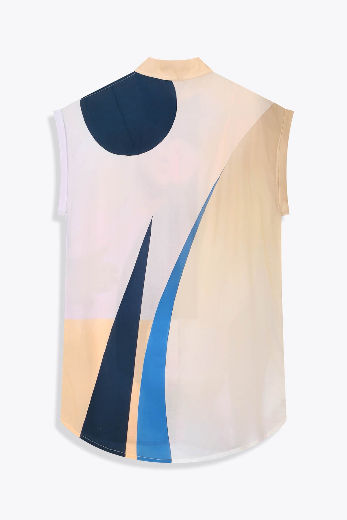 vue dos tunique femme soie " Les Amazones" Art by Skio x Galerie 75