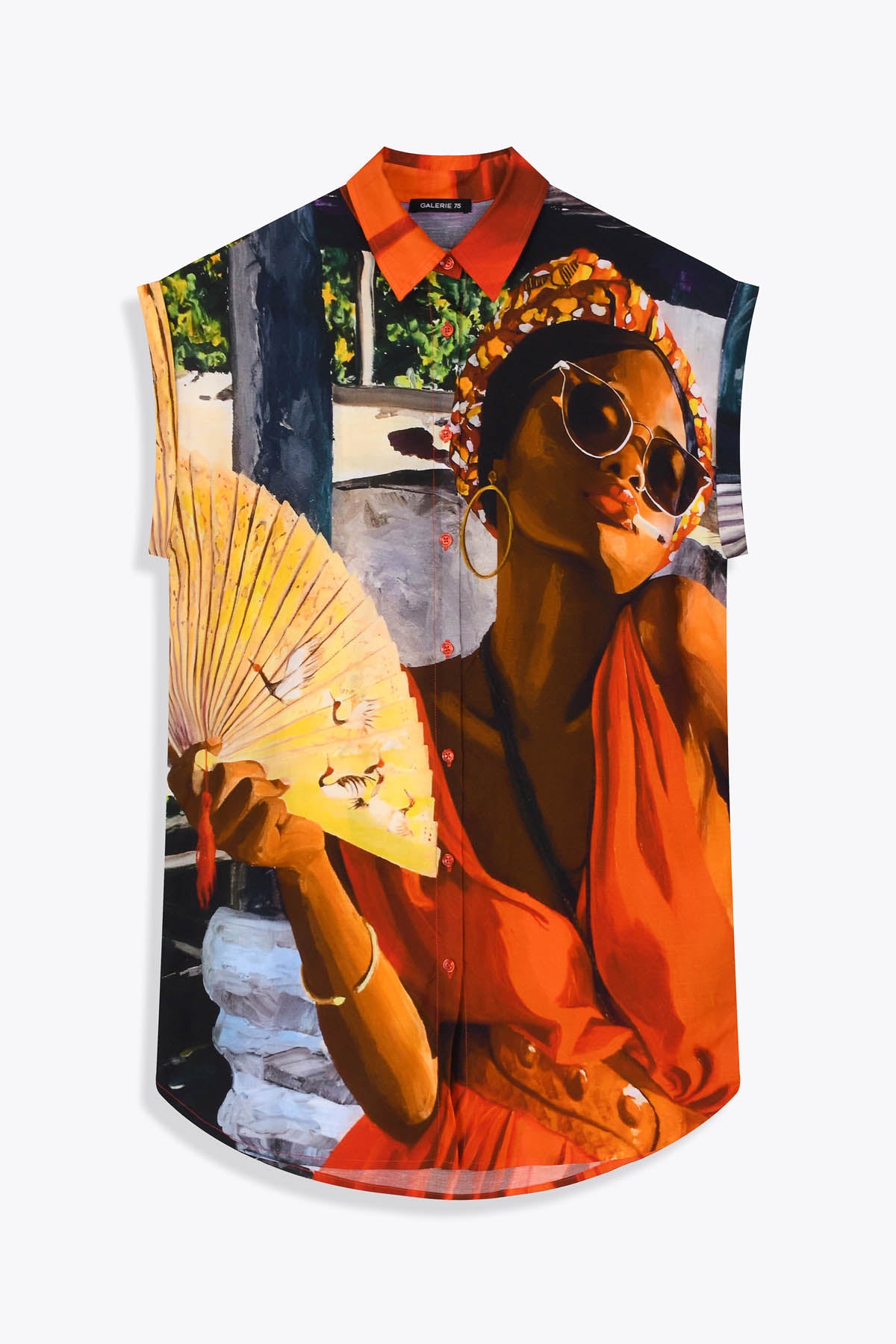 tunique soie femme "Diva la kour" Aurelie Quentin x Galerie 75 face