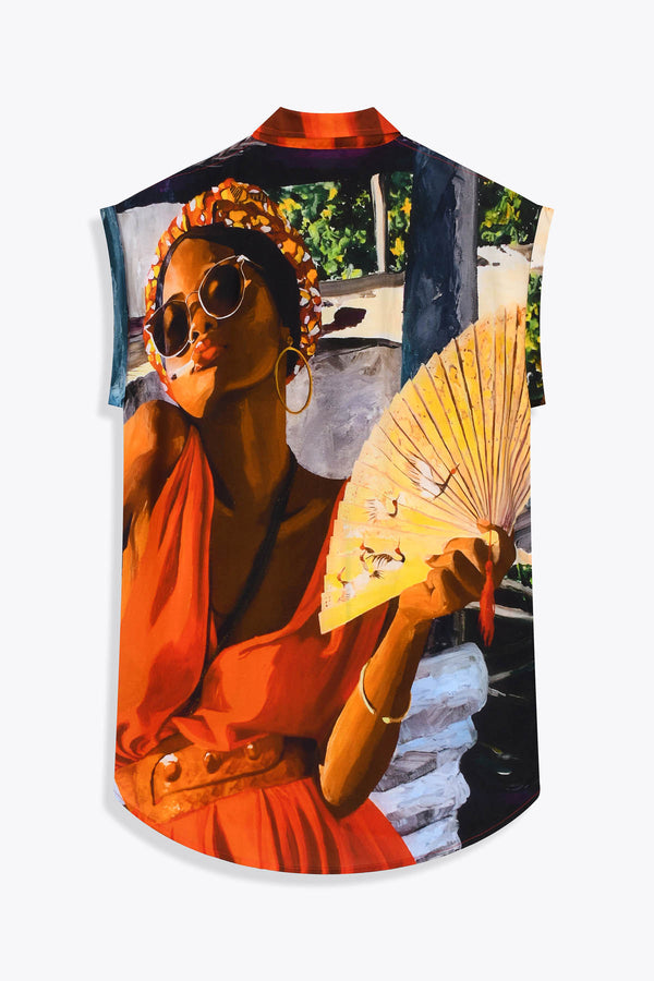 tunique soie femme "Diva la kour" Aurelie Quentin x Galerie 75