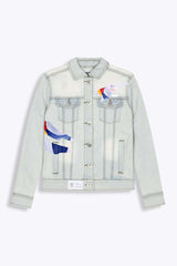 REALSKIN DENIM PATCH JACKET