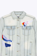 REALSKIN DENIM PATCH JACKET