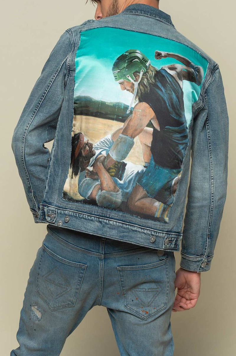 FIGHT FOR TERRITORY DENIM JACKET