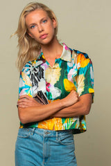 LE BOUQUET FINAL SHORT SLEEVE SILK SHIRT