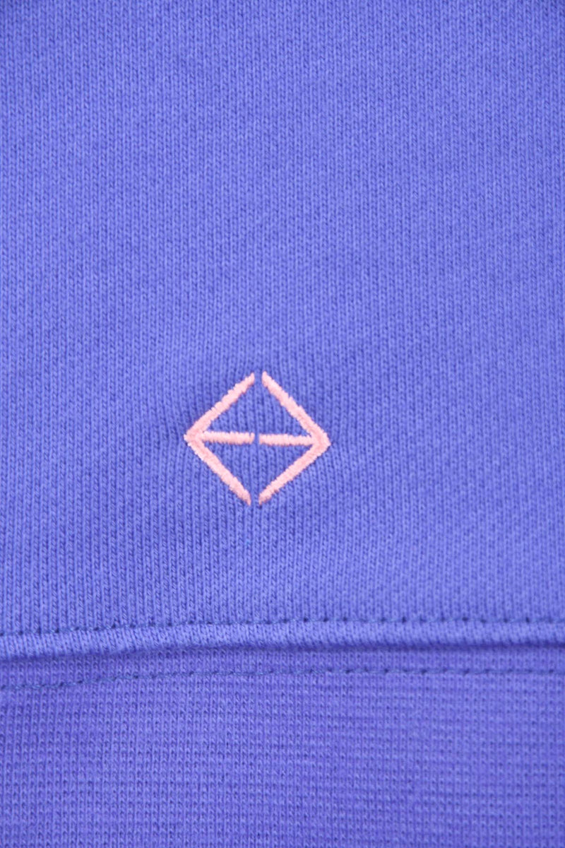 l broderie du logo EGOCENTRIK Paris en bas a droite du sweat