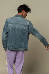 EGO DENIM JACKET DARK BLUE