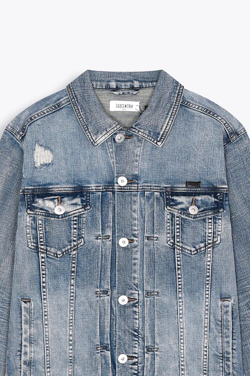 EGO DENIM JACKET DARK BLUE