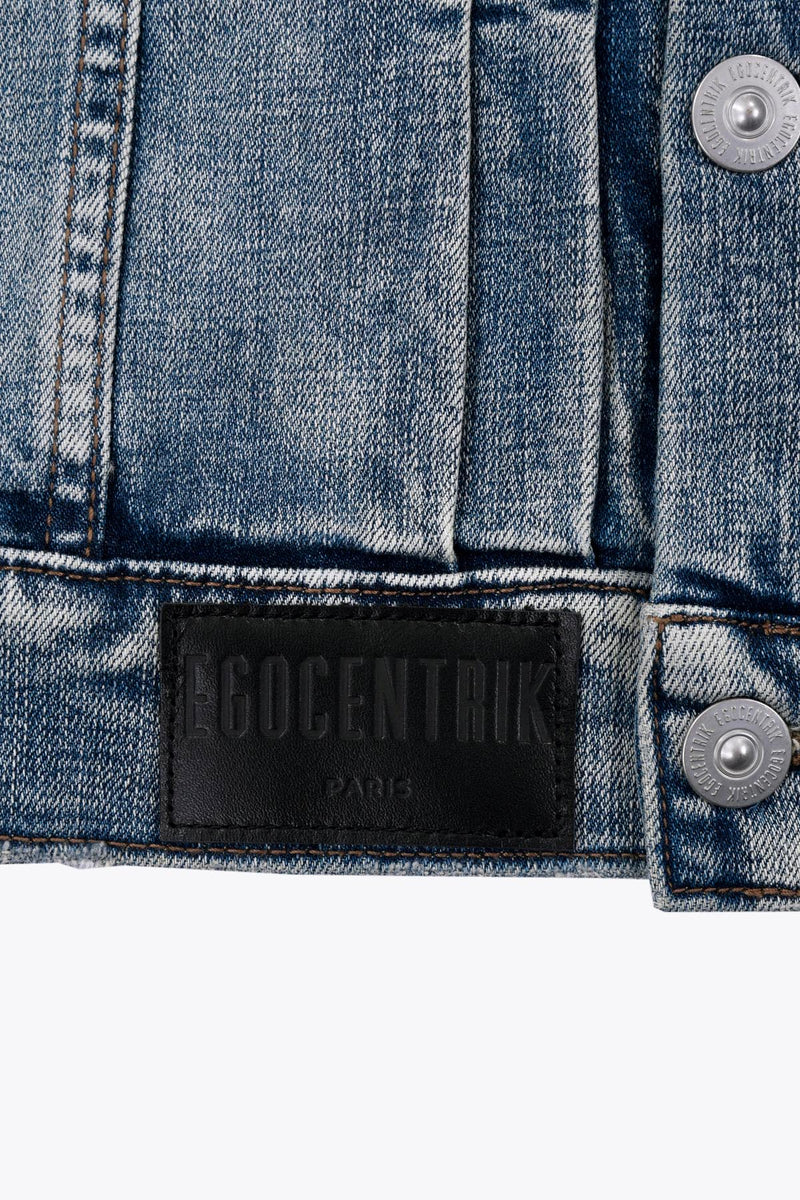 EGO DENIM JACKET DARK BLUE